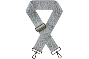 Xundefeng 5 cm Breite Damen Boho Ersatz Handtaschengurte für Crossbody Geldbörse Taschen Lady Girls Canvas Taschengurt