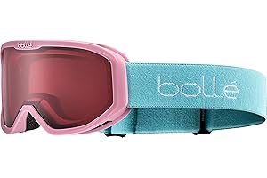 bollé INUK – Masque Ski Enfant - Écran Vermillo – Anti-buée, Anti-rayures, Aération Flow-Tech, Confort mousse