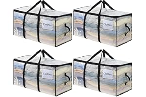 OTraki Scatole Trasloco, Borse Trasloco, Set di 4 Borse in Grandi per Traslochi e Viaggi Spostamenti e Conservazione, Spessa e Impermeabile, con Manici Rinforzati, per Vestiti e Biancheria da Letto