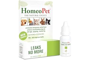 HomeoPet Leaks No More, Urinary Incontinence Relief for Pets, Safe and Natural Incontinence Medicine, 15 Milliliters