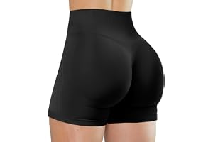 Unthewe, Träningsshorts för kvinnor, sömlösa, rumplyft, hög midja, magkontroll, gym, yoga