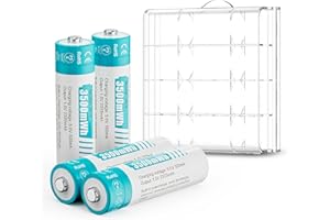 czvv Piles Rechargeables Lithium AA 1,5V - 2 Pack Batterie Haute Capacité 3500mWh, Accu Longue Durée10 Ans, 1300 Cycles, Sortie Constante, Faible Auto-décharge, Aux Souris, Claviers, Manettes de Jeu