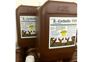TMV24 B-Carbolin Holzlasur 2x 10L + 1x EW-CHIP! Öl Holzfarbe für optimalen Holzschutz aussen, Braun, Farbe für Holz-Zäune, 2x 10 Liter Holzschutzlasur Wetterfest für Außen & Innen, ähnlich Holzlack