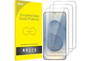 JETech Ochraniacz Ekranu dla Samsung Galaxy S25 5G, Szkło Hartowane Film, ID Papilarnych Kompatybilny, HD Przejaśniać, 3 Sztuki