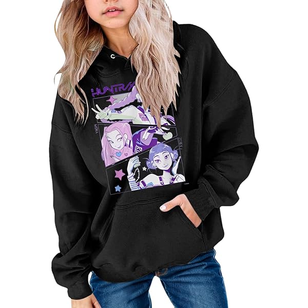 Huntrix Hoodie Für Kinder - Anime Kapuzenpullover Für Jungen & Mädchen