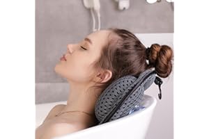 SIMPLY SERENE EVERY MOMENT MATTERS SimplySerene Luxury Bath Pillow for Head, Neck & Back Support - 4D Air Mesh Technology, 6 Suction Cups for Bathtubs, Hot Tubs, Jacuzzis & Home Spas - Fits All Bathtubs, Spa-Quality Comfort