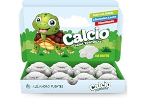 ALEJANDRO FUENTES AF - 8 Pcs Calcio Tortugas de Agua Fortalecen el Caparazón, Liberen el Calcio Lentamente, Evitan el Mal Olor, Fórmula Vitaminada