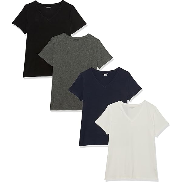 Fruit Of The Loom Damen T-Shirt – V-Ausschnitt, Ellbogenlänge, Aus Weichem Tri-Mix, Etikettfrei