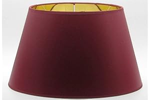 Paolo Rossi paralume coprilampada in tessuto cinzato rosso scuro interno oro - produzione propria - made in Italy (modello impero, diametro 30)