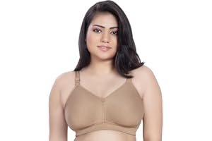 TRYLO Riza T-FIT Women's Non-Padded,Non-Wired,Full Coverage,Seamless 100% Cotton Feel Fabric Bra Available in Multicolor
