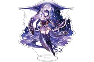 Bsdsl Genshin Impact Characters Acryl Standfigur, Farbenfrohes und Exquisites Charakterdesign für Die Sammlung von Spielefans (Color : Raiden Shogun Baal, Size : 15cm)