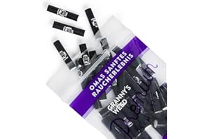 GRANNY'S WEED Granny's Exclusive Slim Aktivkohlefilter | Ø 5.9 mm Filtertips | Aus veganer Kokosaktivkohle | 50 Stück | Kohlefilter für Selbstdreher