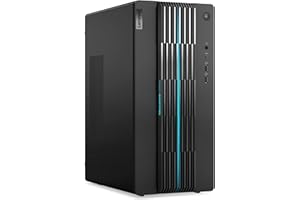 Lenovo Ideacentre Gaming 5 17ACN7 - komputer stacjonarny (AMD Ryzen 5 5600G, 8GB RAM, 512GB SSD, NVIDIA GeForce RTX 3050-12GB, Windows 11 Home) AZERTY klawiatura i mysz USB - czarna