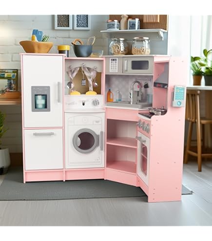 New Classic Toys - Houten keuken met accessoires blauw
