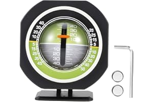 BORDSTRACT Inclinómetro De Coche, Indicador De Pendiente Ajustable Multifunción De Alta Precisión Con LED Para Vehículo De Coche