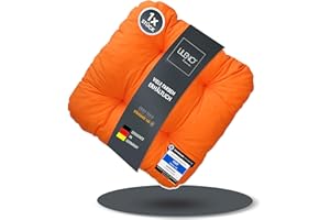 LILENO HOME Set da 1 cuscino arancione (38 x 38 x 8 cm), adatto a sedie da giardino, cucina o sala da pranzo, comodo e resistente ai raggi UV, per interni Cuscino per sedia da esterni.