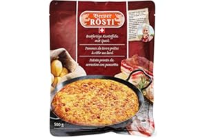 BISCHOFSZELL Berner Rösti Rösti de pommes de terre à la bernoise - le plat traditionnel suisse, paquet de 5 x 500 g, 2500 g