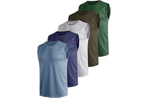 Teesmen 3pcs Tank Top for Men Gym Sleeveless Running Quick Dry Breathable Men Vests Multipack