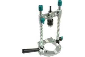 Wolfcraft 4525404 nasadka do wierteł wielokątowych do wierteł 1/4 cala i 3/8 cali, srebrna