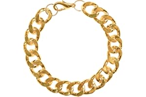 Widmann 2966B - Gangster-Armkette, Länge ca. 20 cm, grobe Gliederkette mit Verschluss, Modeschmuck, Rock Star, Biker, Punk, Accessoire, Kostüm, Verkleidung