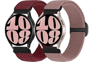 WNIPH Braided Strap Compatible with Samsung Galaxy Watch 4/5/6 Strap/Watch 4 6 Classic/Watch 5 Pro/Active 2,Garmin Forerunner 245/245 Music/265/265 Music,Vivoactive 3/Venu Sq,Vivomove 3/Luxe/Style/HR