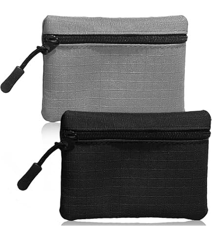 hello-bags. Borsellino/Portafoglio/Portacarte di credito. Esterno: 100% cotone. Con cerniera e fodera interna. Include una busta regalo kraft. NONVOLTARTI. Colore: Écru/Nero. 14 * 10 cm