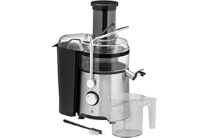‎WMF WMF Kult X Entsafter elektrisch Obst Gemüse aus Edelstahl, 500W, Saftmaschine, Slow Juicer für große Fruchtstücke, Saftkrug 1,2l, Schaumfilter, 2 Geschwindigkeitsstufen, edelstahl matt