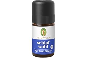 ‎PRIMAVERA PRIMAVERA Schlafwohl Duftmischung bio 5 ml - Badezusatz mit Lavendel, Vanille und Neroli - Aromatherapie, Duftöl - beruhigend, entspannend - vegan