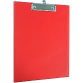 EKC Plastik Kırmızı A4 Sekreterlik Bloknotu, Kapaksız Yazı Altlığı, 35x22.5 cm