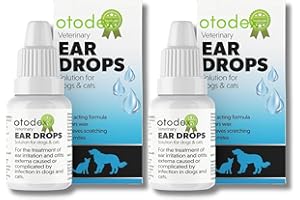 UMDA Dog Ear Cleaner | Dog Ear Drops | Otodex Ear Drops For Dogs | Ear Mite Treatment For Dogs | Cat & Dog Ear Infection Treatment | Ear Cleaner For Dogs UK | Dog And Cat Itchy Ear Treatment – 2 Packs