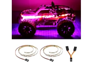 ELECHAWK Bande lumineuse LED pour avion à aile fixe RC Avion Aile Volante AR Wing Drone Modèle Voiture Camion (Rose)