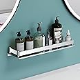 Plantex Stainless Steel Bathroom Organizer/Shelf for Bathroom/Kitchen/Wall - Chrome (18x5 Inch)