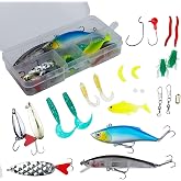 Valkyrie 24 Par&ccedil;a Sahte Olta Yem ve Aksesuar Seti Silikon Rapala Jig Kaşık