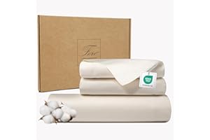 Ferò Set Copripiumino Matrimoniale 240x220, 2 Federe 50x75, Pregiato Raso di Cotone 300TC Fibra Lunga, Set Copripiumino Matrimoniale Cotone, Duvet Cover, Sacco Copripiumino Matrimoniale Bianco Avorio