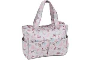 Hobby Gift Borsa Artigianale Esclusiva, Borsa a Tracolla, Borsa per Maglieria, deposito di Filati, Zaino per la Scuola, 13 x 36 x 31 cm, gatte