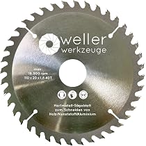 Aexit 2 Stück Rundschneidensägen – 110 Mm Durchmesser, 20 Mm Bohrung, 40 Zähne, Wolfram-Spitze Für Metall & Holz