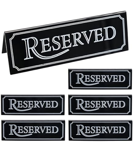 Remerry Lot De 25 Numéros De Table De 1 à 25 En Acrylique Double Face Pour Mariage, Restaurant, Café, Banquet, 2. 91,4 X 15,2 Cm (noir