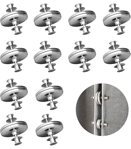 Magnetische Vorhang-Raffhalter – 2 Stück, Silber, Ohne Bohren, Mit Starken Magneten, Für Alle Vorhänge