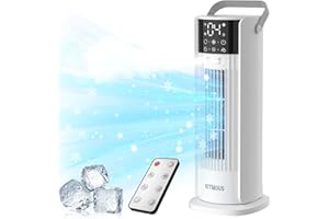 KITMOUS Condizionatori Portatili Senza Tubo Raffreddatore d'Aria,700ML Climatizzatore Portatile Silenzioso,3 IN1 Aria Condizionata Con 4 Velocità Ufficio,Camere da Letto