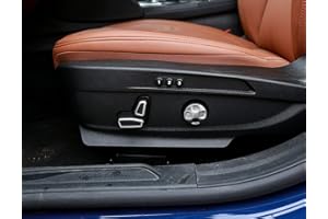 AUTO-spro per Levante 2016 2017 per Ghibli 2014-2017 per Quattroporte 2013-2017 6 pz/Set ABS Cromato Regolazione Sella Pulsante Copertura Trim per Alfa Romeo Giulia Stelvio 2017 2018