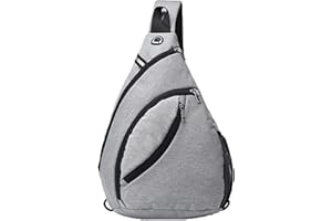 WDEC Zaino Monospalla Uomo Donna, Grande Capacità, Pacchetto Toracico Antifurto, Sportivo Sling Bag Zaino Spalla, Zaino Campus, per Uomo Donna Outdoor Ciclismo Escursionismo Viaggi