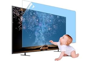 JQZWXX XRRX Protector De Pantalla De TV de 43 a 65 Pulgadas, Esmerilado Mate Antideslumbrante Exterior/Interior Película De Filtro Anti Luz Azul A Prueba De Polvo, Alivia La Tensión Ocular / 43in 942x529mm