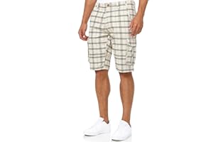 Indicode Uomini Monroe Cargo Shorts | Bermuda Pantaloncini Cargo Inclusa Cintura in Cotone