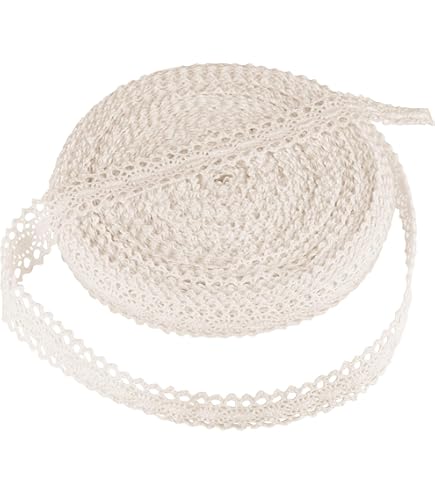 Creativery Spitzenstoff 10m X 30cm Maigrün - Hochzeitsdeko & Bastelmaterial