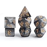 Rpanle Dadi da Gioco, Dadi Poliedrici per Gioco di Ruolo Dungeons & Dragons e Altri Giochi da Tavolo (7 Pezzi)