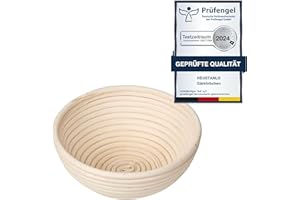 Neustanlo Cesta de fermentación de tubo de peddi (redondo, 18 cm, 0,5 kg)