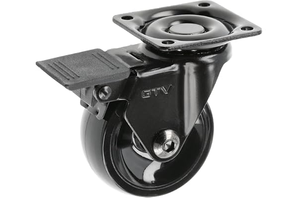 GTV – möbelhjul CALIBRO | hjul för möbler | med broms | diameter 50 mm