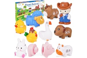 HappyKidsClub Montessori Giochi Bambini 1 2 3 Anni, Animali Fattoria per Bambini Regalo Bambini 1 Anno 2 3 Anni Gioco Bambino 1 Anno Giochi da Bagno per Bambini Giocattoli Bambina