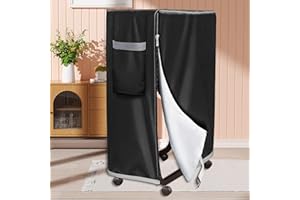 Delamiya Klappbettdecke, 99 * 38 * 114cm Tragbare gästebett klappbar Schutzhülle, Schwarz Klappbett Schutzhülle, Aufbewahrungstasche für Gästebetten im Innen- und Außenbereich, Wasserdicht