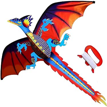 BROOKITE Cerf-Volant Montgolfière 90x63 Cm – Polyester Résistant – Facile à Monter – Jouet Extérieur Sportif Pour Enfants – Multicolore